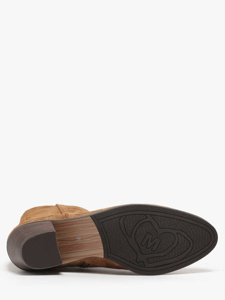 Bottines à Talon En Cuir Mam'zelle Marron women CSGGF41 vue secondaire 5