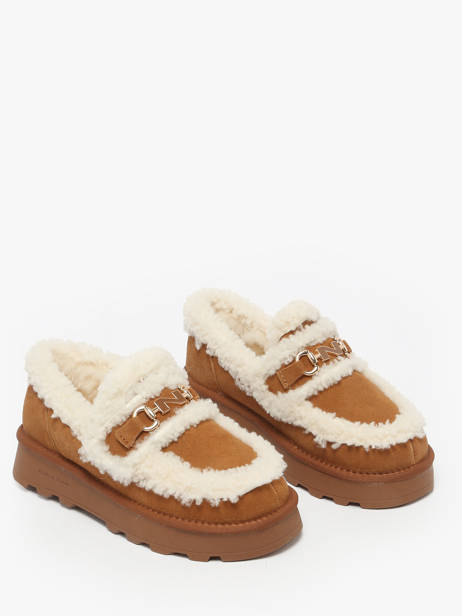 Mocassins En Cuir Nathan baume Marron women 252N8503 vue secondaire 1