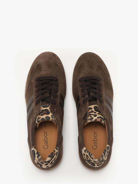 Sneakers En Cuir Gabor Marron women 18 vue secondaire 3