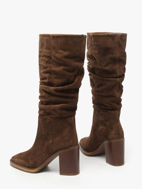 Bottes à Talon En Cuir Alpe Marron women 52191133 vue secondaire 2