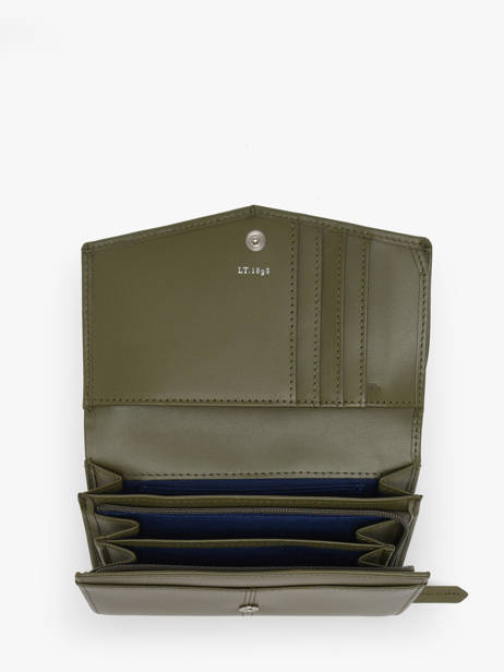 Portefeuille à Rabat Charlotte Cuir Lisse Le tanneur Vert charlotte TOTT3301 vue secondaire 1