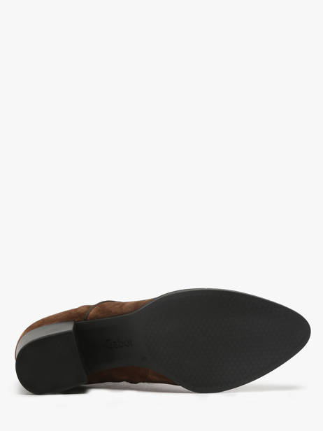 Bottines à Talon En Cuir Gabor Marron women 41 vue secondaire 4