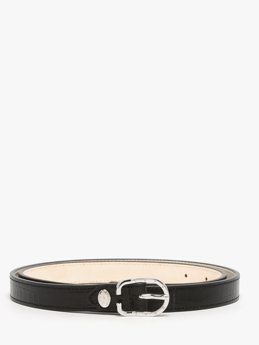 Longchamp Longchamp pocket croco Ceinture Noir