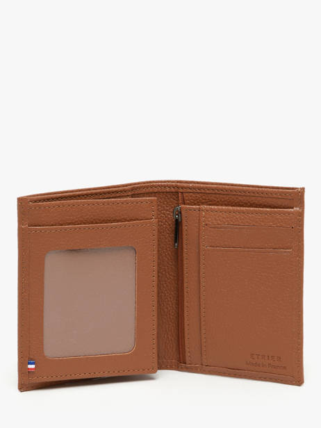 Wallet With Coin Purse Madras Leather Etrier Brown madras EMAD5016 other view 1
