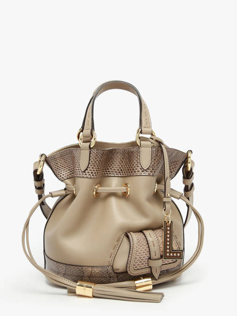 Small Leather Premier Flirt Ayers Bucket Bag Lancel Brown premier flirt A14014