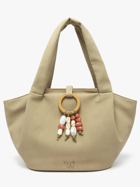 Shoulder Bag Woomen Green camomille pearl WCAE07