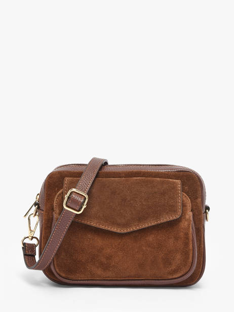 Shoulder Bag Velvet Caviar Leather Milano Brown velvet caviar VC25067