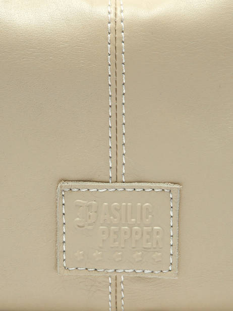 Shoulder Bag Seam Leather Basilic pepper Beige seam BSEA04 other view 5