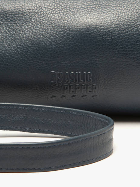 Shoulder Bag Cow Leather Basilic pepper Blue cow BCOW87 other view 5