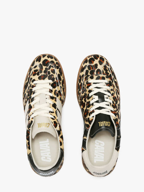 Sneakers In Leather Caval Multicolor women BAPULS30 other view 3