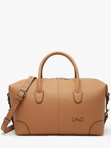 Sac Porté Main Senna Cuir Nathan baume Marron drive 2