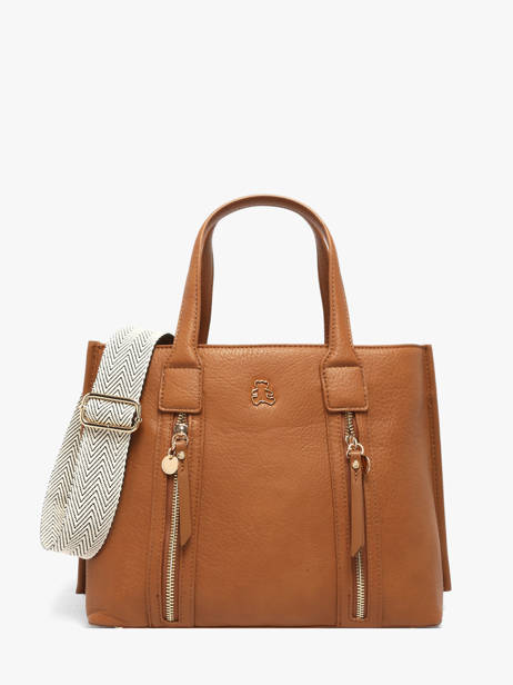 Satchel Zip Lulu castagnette Brown zip ALBERTO