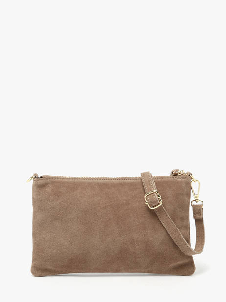 Shoulder Bag Velvet Leather Milano Brown velvet VE24111O other view 4