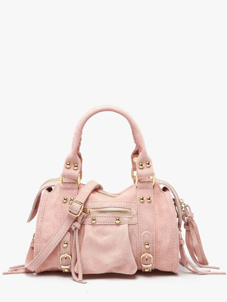 Crossbody Bag Velvet Leather Milano Pink velvet VE24093O