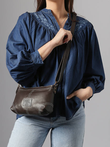 Shoulder Bag Seam Leather Basilic pepper Brown seam BSEA01 other view 1