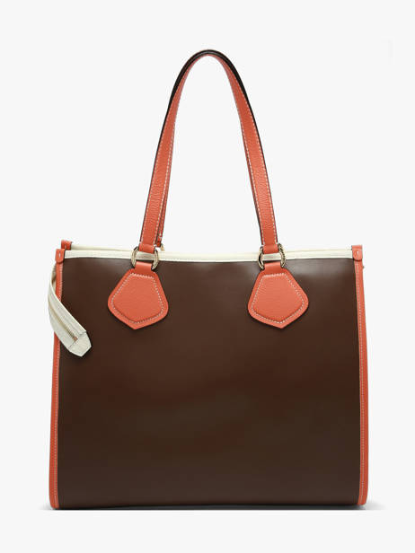 Shoulder Bag Cabas D'ete Leather Lancel Orange cabas d'ete A13369 other view 5
