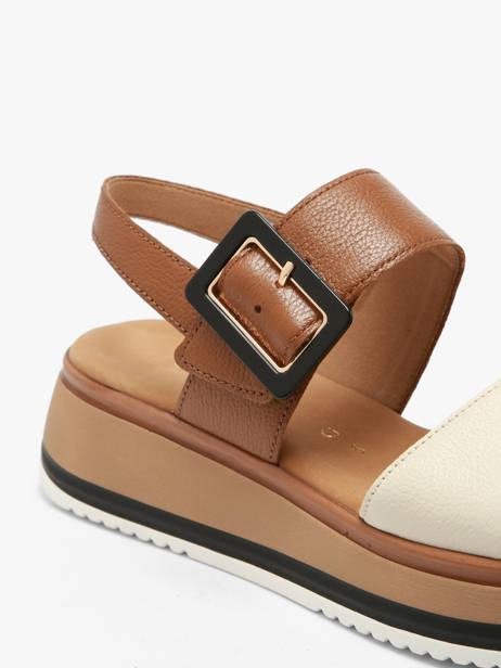 Sandales Semelle Compensée En Cuir Gabor Marron women 52 vue secondaire 2