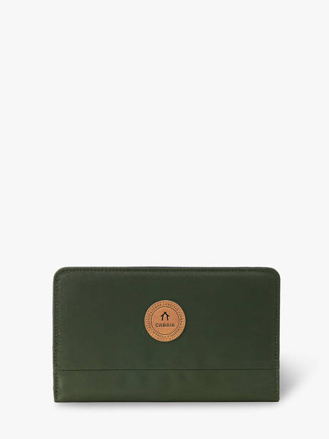 Large Wallet Cabaia Green accessoire L