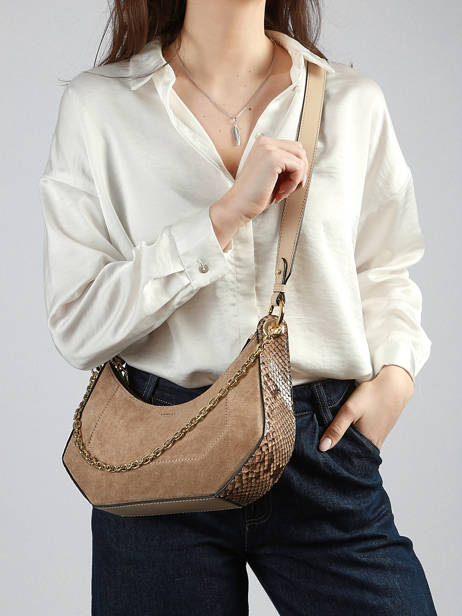 Shoulder Bag Croisette Lancel Beige croisette A13989 other view 1