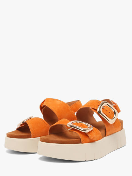 Sandals In Leather Mam'zelle Orange women CSGNQ06 other view 1