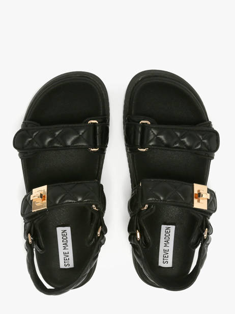 Sandals In Leather Steve madden Black women 11003792 other view 3