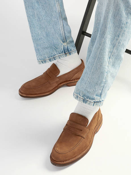 Mocassins En Cuir Clarks Marron men 26186450 vue secondaire 1