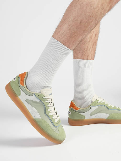 Sneakers In Leather Hoff Green men 12519009 other view 1