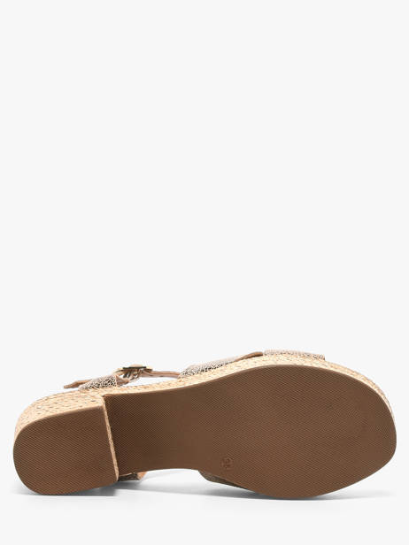 Heeled Sandals In Leather Aliwell Brown women A126091 other view 4