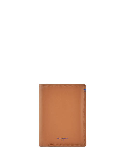 Portefeuille M Vertical Zippé Martin Cuir Le tanneur Marron martin C529T-U7