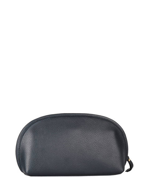 Trousse Zippée Caviar Cuir Crinkles Bleu caviar 14298 vue secondaire 2