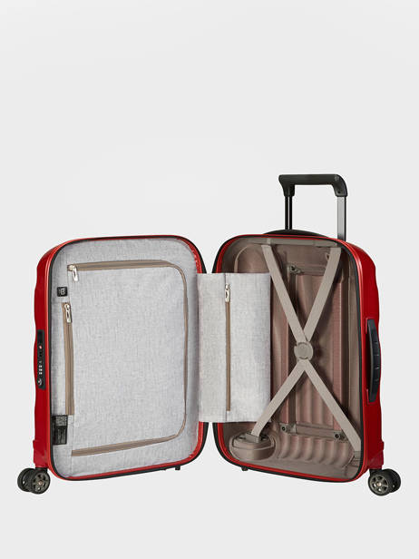 Valise Cabine Samsonite Rouge c-lite CS2002 vue secondaire 2