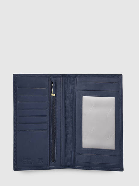 Porte-chéquier Cuir Katana Bleu marina 753008 vue secondaire 1