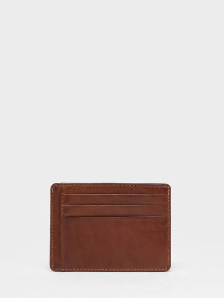 Porte Cartes Cuir Basilic pepper Marron traveler BTRA95 vue secondaire 2