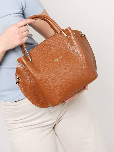Sac à Main Foulonne Double Cuir Lancaster Marron foulonne double 18 vue secondaire 1