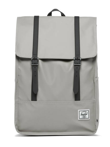 1 Compartment Backpack Herschel Gray weather resistant 10999